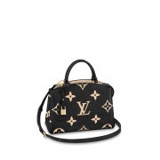 Louis Vuitton Petit Palais Bicolor Monogram Empreinte Leather Black / Beige - Women - Handbags M58913