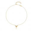 Louis Vuitton Essential V necklace in Gold - Accessories M61083 Louis Vuitton Essential V necklace in Gold - Accessories M61083