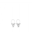 Louis Vuitton Essential V Hoop Earrings in Silver - Accessories M63199