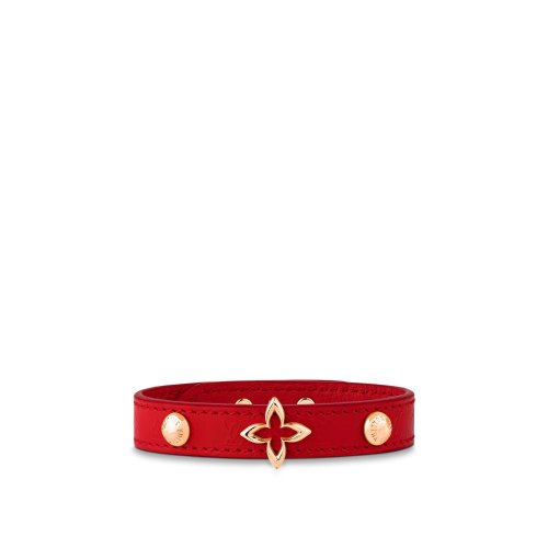 Louis Vuitton Blooming Bracelet Other Leathers in Red - Accessories M6535E