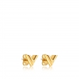 Louis Vuitton Essential V Stud Earrings in Gold - Accessories M68153