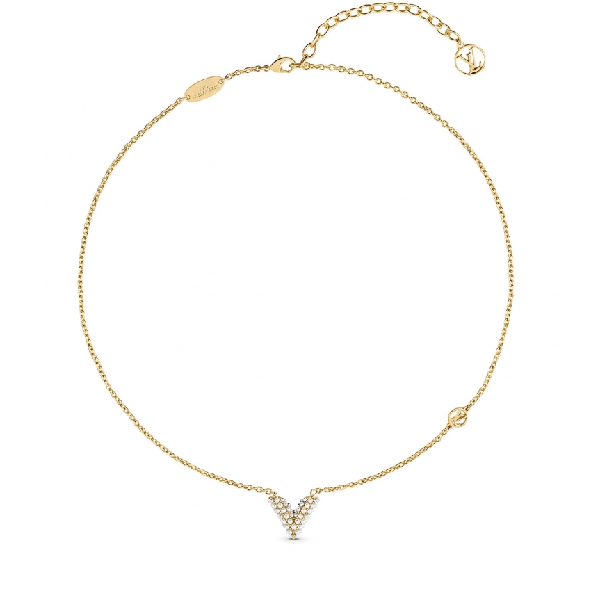 Louis Vuitton Essential V Perle Necklace in White - Accessories M68358