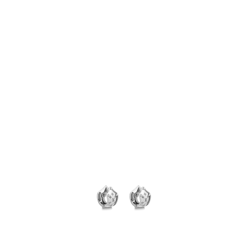 Louis Vuitton Nanogram Clip Earrings in Silver - Accessories M69023