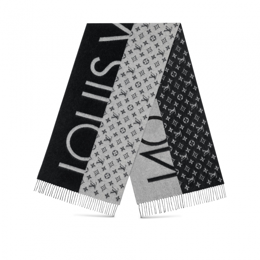 Louis Vuitton Monogram Split Scarf in Black - Accessories M70924