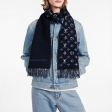 Louis Vuitton Monogram Gradient Tartan City Scarf in Blue - Accessories M71348