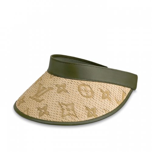 Louis Vuitton Strawgram Visor Hat M73354 Khaki