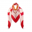 Louis Vuitton Kaleidogram Monogram Shawl M73372 Red Rouge