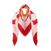 Louis Vuitton Kaleidogram Monogram Shawl M73372 Red Rouge