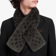 Louis Vuitton Monogram Reverso Fur Scarf in Black - Accessories M75891