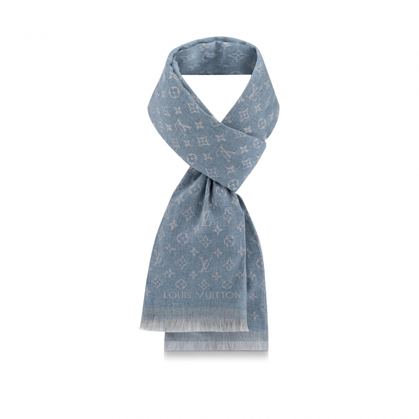 Louis Vuitton Monogram Essential Stole in Blue - Accessories M76016