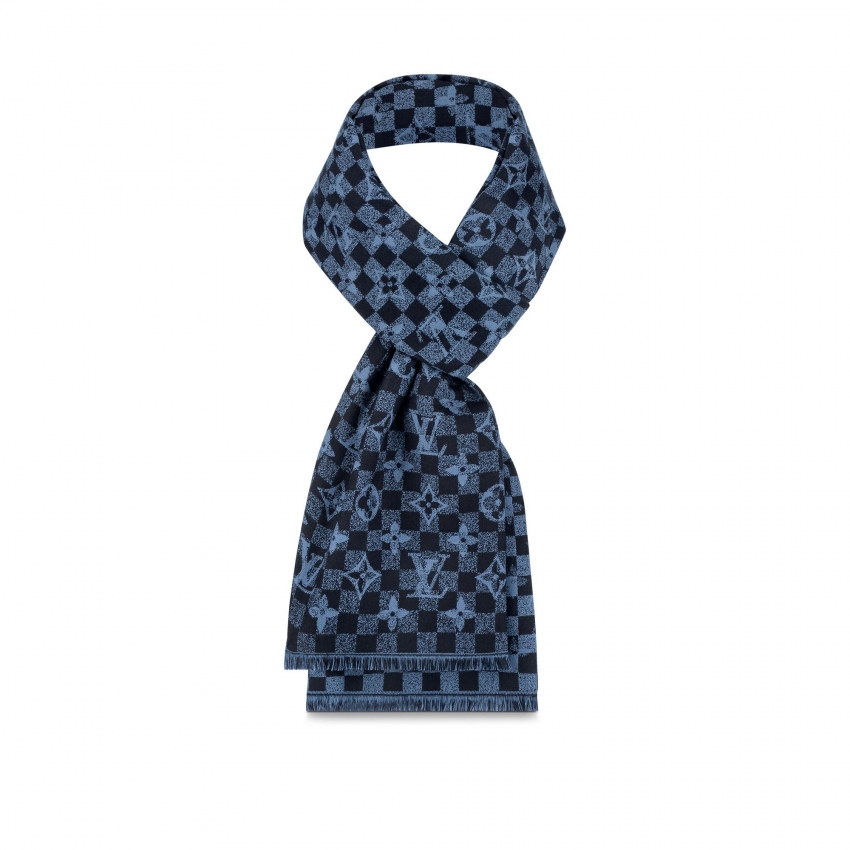 Louis Vuitton Damier Gradient Winter Stole in Blue - Accessories M76570