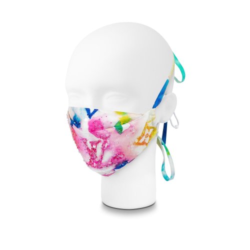 Louis Vuitton Monogram Watercolor Embroidered Mask Cover in Multicolor - Accessories M76772