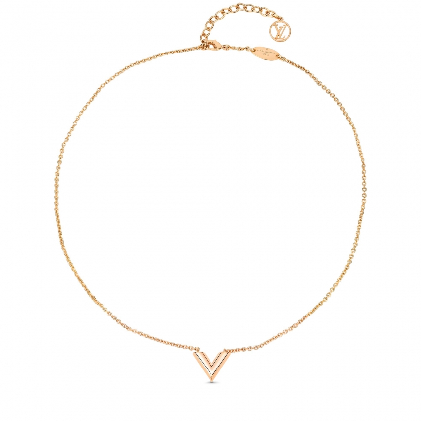 Louis Vuitton Essential V Necklace in Rose - Accessories M80137