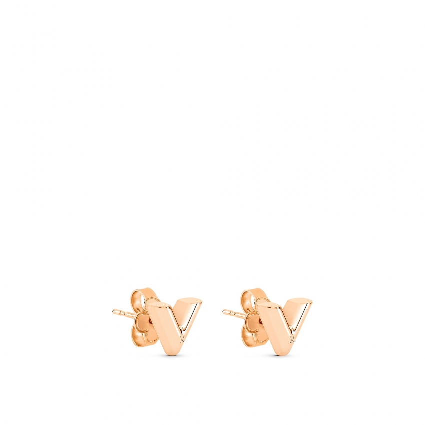 Louis Vuitton Essential V Earrings in Rose - Accessories M80139
