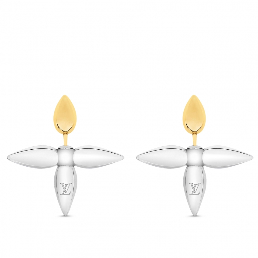 Louis Vuitton Louisette Stud Earrings in Silver - Accessories M80268