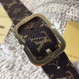 Louis Vuitton Monogram Canvas Mini 25MM Belt M9584W Gold
