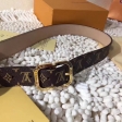 Louis Vuitton Monogram Canvas Mini 25MM Belt M9584W Gold