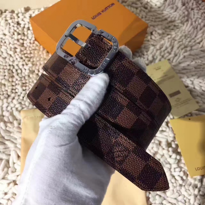 Louis Vuitton Damier Ebene Canvas Mini 25MM Belt M9744V Gold