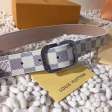 Louis Vuitton Damier Azur Canvas Mini 25MM Belt M9782V Gold