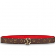 LV Circle Buckle 35MM Reversible M9936U Coquelicot