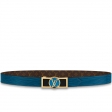 Dauphine 25mm Reversible Belt MP245U Bleu Blue