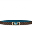 Dauphine 25mm Reversible Belt MP245U Bleu Blue