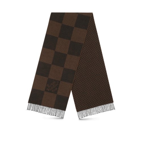 Louis Vuitton Giant Damier Scarf in Brown - Accessories MP2700