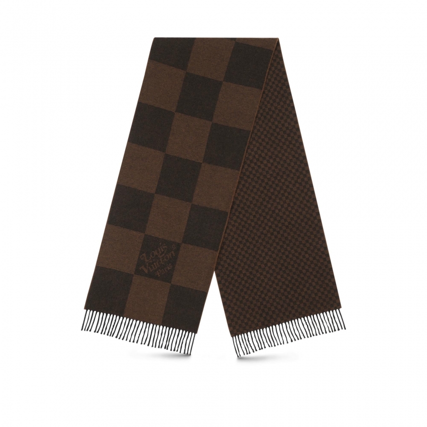 Louis Vuitton Giant Damier Scarf in Brown - Accessories MP2700