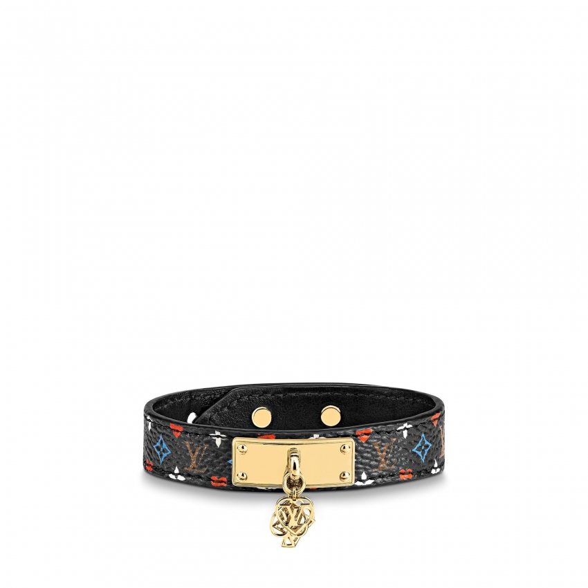 Louis Vuitton Game On Bracelet Autres Toiles Monogram in Black - Accessories MP285F