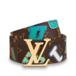 Louis Vuitton LVXNBA LV Initiales 40MM Reversible Belt Monogram in Brown - Accessories MP294T