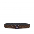 Louis Vuitton LV Line 40MM Reversible Belt Monogram in Grey - Men Belt MP295U