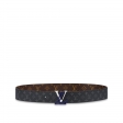 Louis Vuitton LV Line 40MM Reversible Belt Monogram in Grey - Men Belt MP295U