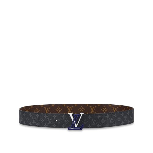 Louis Vuitton LV Line 40MM Reversible Belt Monogram in Grey - Men Belt MP295U