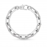 Louis Vuitton LV Edge Necklace GM in Silver - Accessories MP3000