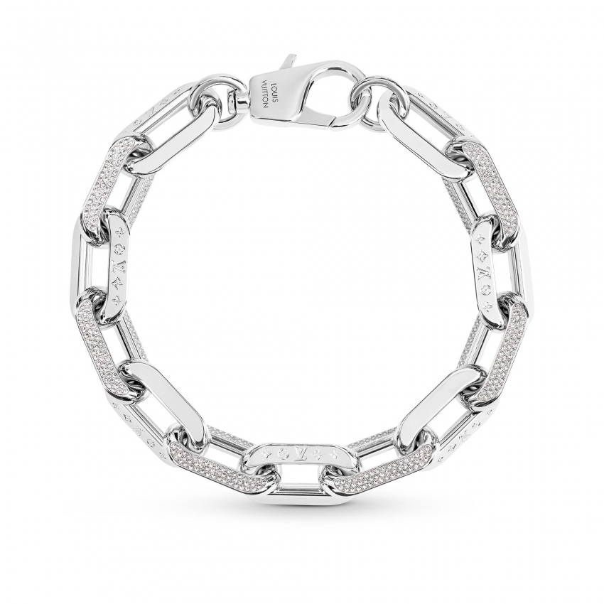 Louis Vuitton LV Edge Necklace GM in Silver - Accessories MP3000