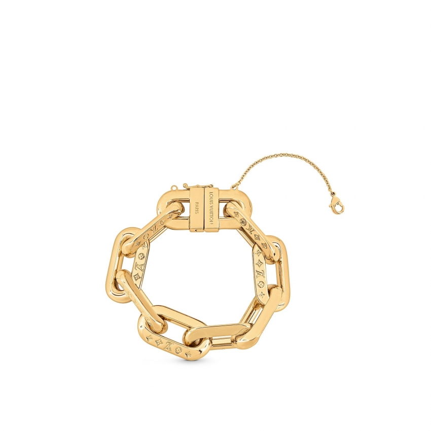 Louis Vuitton LV Edge Bracelet MM in Gold - Accessories MP3008