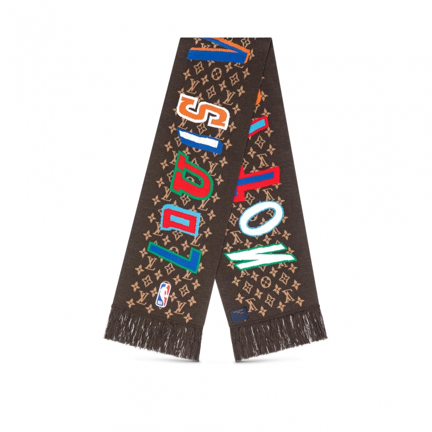 Louis Vuitton LVxNBA Letters Scarf in Brown - Accessories MP3032