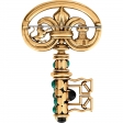 Louis Vuitton Key Brooch Necklace in Gold - Accessories MP3165