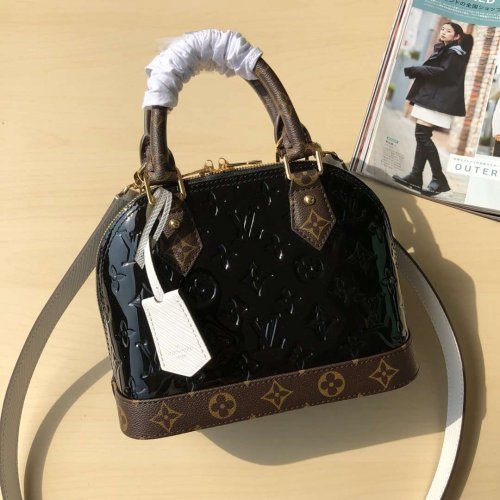 Louis Vuitton Monogram Vernis Leather Alma BB M44389 Louis Vuitton Monogram Vernis Leather Alma BB M44389