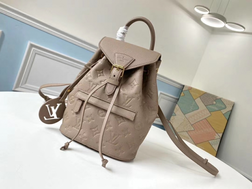 Louis Vuitton Monogram Empreinte Leather Montsouris MINI Backpack M45410 Turtledove