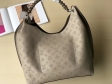 Louis Vuitton Mahina Leather Carmel Hobo Bag M52950 Galet