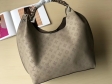 Louis Vuitton Mahina Leather Carmel Hobo Bag M52950 Galet