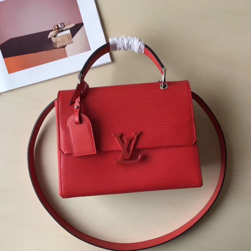 Louis Vuitton Epi Leather LV One Handle bag Grenelle PM M53695 Red