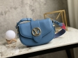 Louis Vuitton LV Pont 9 Soft MM Grained Calfskin Leather in Blue - Women Handbags M58967