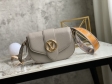 Louis Vuitton LV Pont 9 Soft MM Grained Calfskin Leather in Grey - Women Handbags M58968