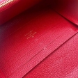 Louis Vuitton Monogram Empreinte Leather Chain Wallet M63398 Red