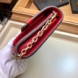 Louis Vuitton Monogram Empreinte Leather Chain Wallet M63398 Red