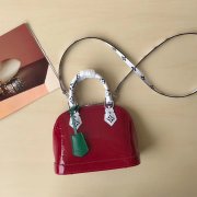 Louis Vuitton Monogram Vernis Leather Alma BB M90447 Red