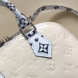 Louis Vuitton Monogram Vernis Leather Alma BB M90447 White