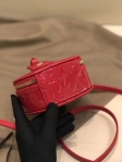 Louis Vuitton Monogram Vernis Leather Mini Boite Chapeau Handbag M90469 Red